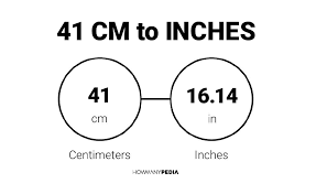 How to Convert From 41 cm to Inches
